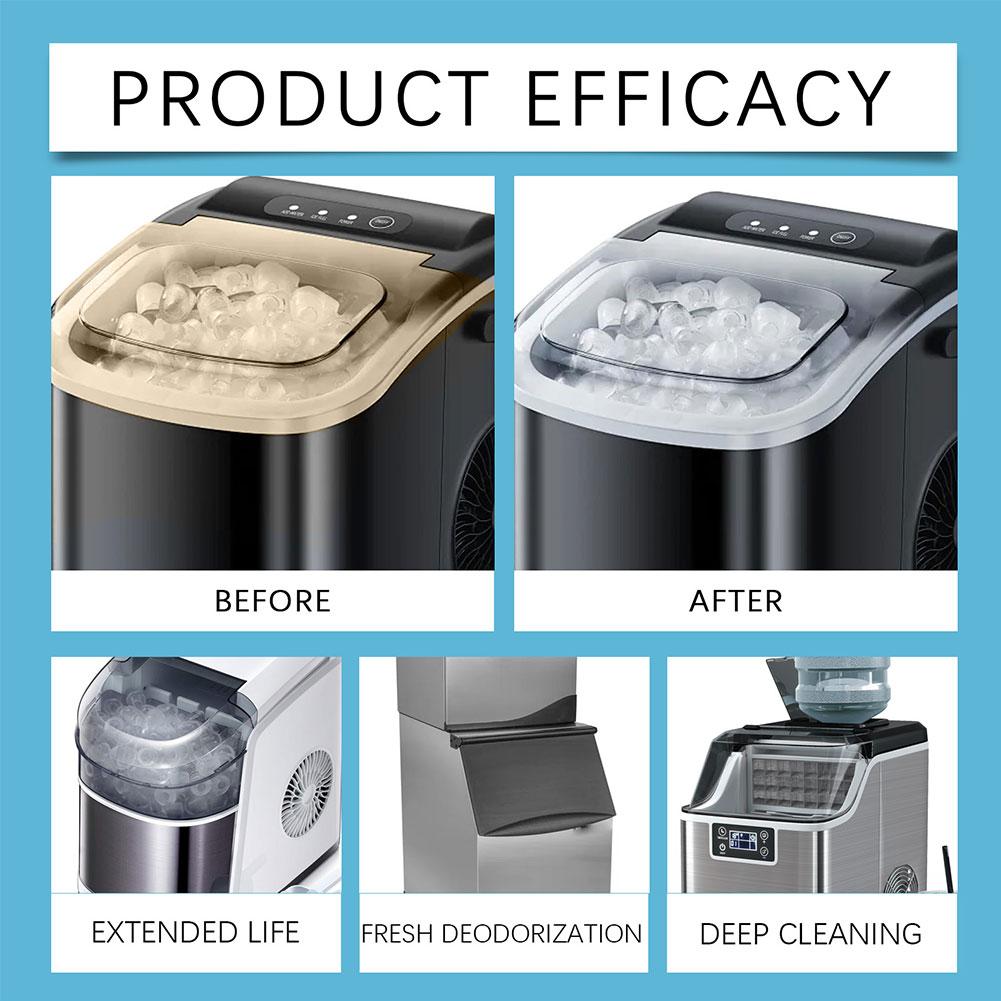 Таблетки для чистки льдогенераторов, дезодорирующие, удаляющие накипь, ледогенераторы 70 шт., бережная очистка аксессуаров X6J9