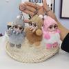 Подвесной кулон с помпоном, брелок для глаз, стеклянная кукла, пушистая кукла, брелок для ключей, меховой шарик, брелок для женщин и девочек