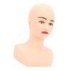 Женская лысая голова манекена из ПВХ, многоразовая косметологическая голова куклы для макияжа лица для практики
