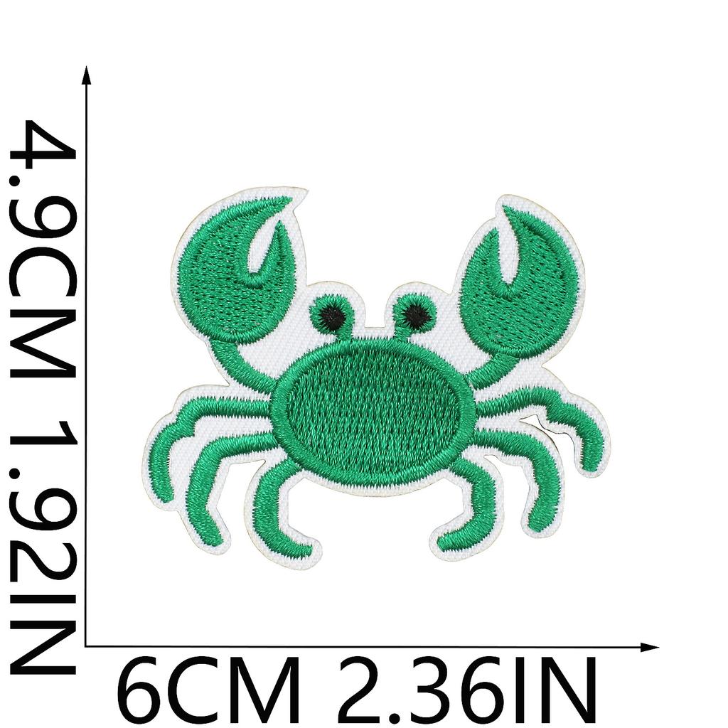 Summer Ice Cream Embroidery Cloth Sticker Tide Play Diving Beach Embroidery Patch Surfboard Bag Embellishment Embroidery Label