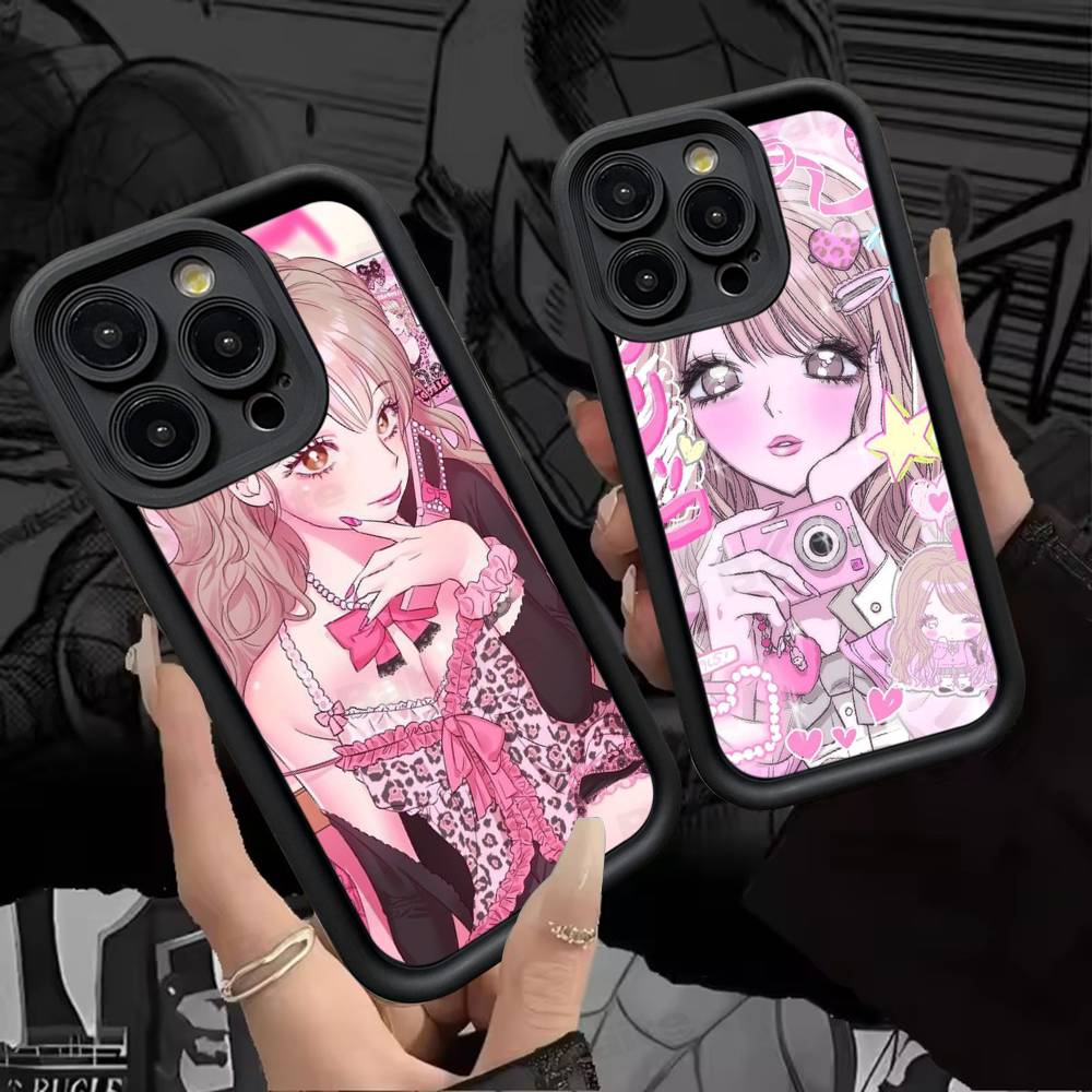 Модный Чехол для Телефона в Стиле Гяру для IPhone 11 12 13 16 15 17 14 Pro Max Мягкий Силиконовый Чехол Funda