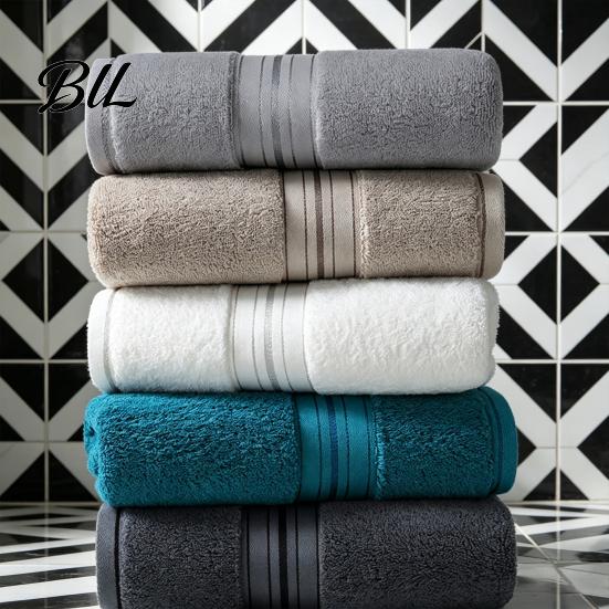 Multi Purpose Cotton Towel Bath Towels, Thickened Ultra Soft Absorbent Towel, Quick-Drying Breathable Washcloths Lightweight Bathroom for Travel, Gym,