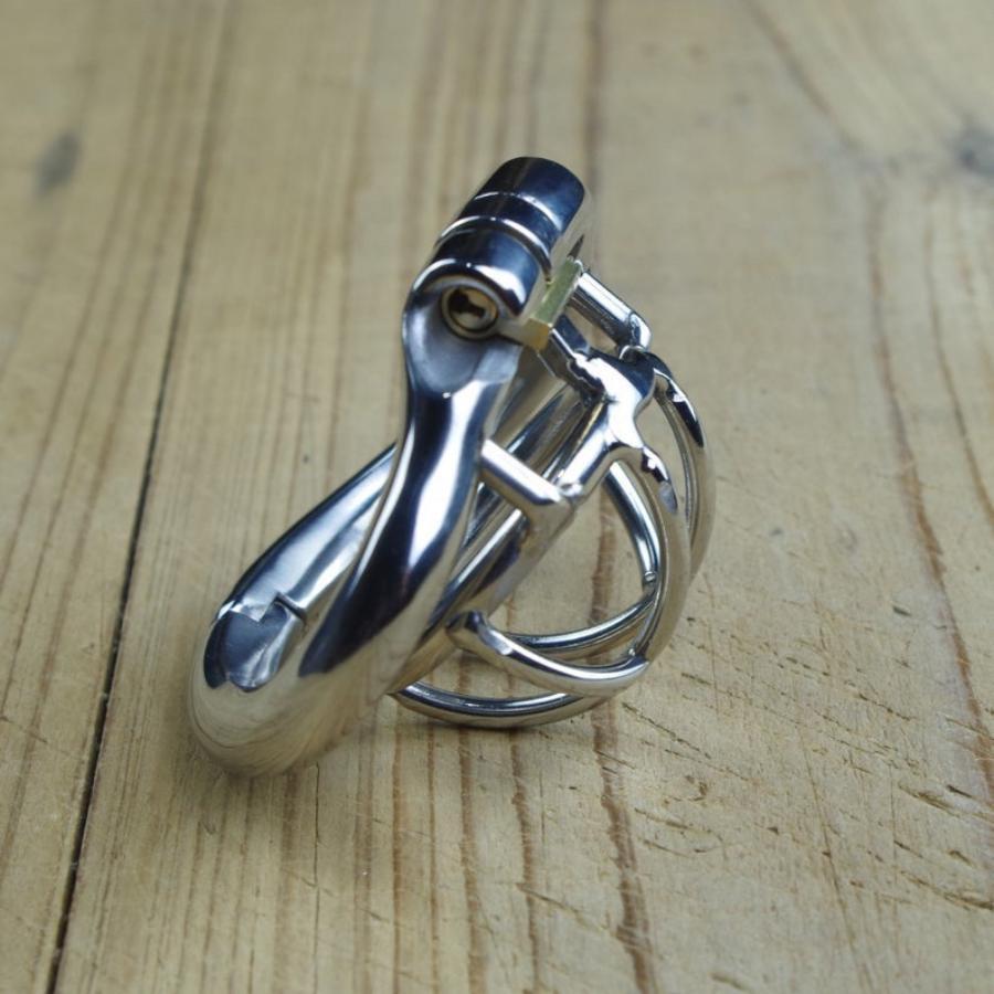 Супер маленькая клетка целомудрия из нержавеющей стали для мужчин