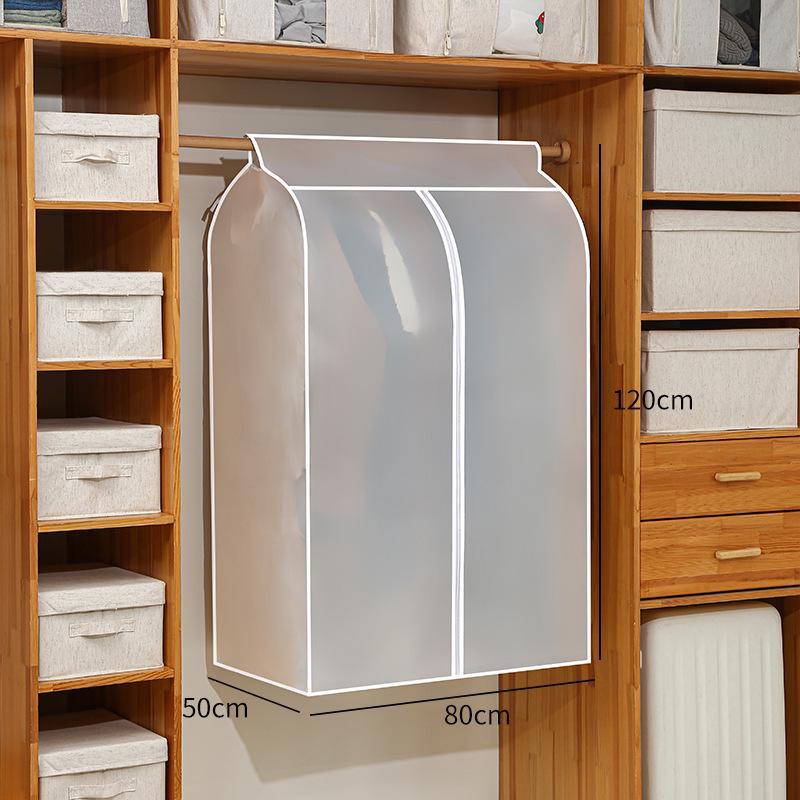 Transparent Washable Wardrobe Hanging Garment Dust Cover - Dustproof & Moisture-Proof Suit Bag