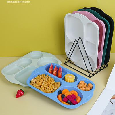Прямоугольный детский поднос для ланча с пятью отделениями, не проливающийся, для домашнего использования