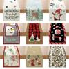 Christmas Printed Table Flag Linen Decorative Kitchen Table Small Tablecloth Festive Tablecloth