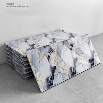 Толстые самоклеящиеся обои под мраморную плитку Водонепроницаемые и устойчивые к плесени Отклеивающиеся и приклеивающиеся для кухонного фартука, ванной комнаты, акцентной стены | Легкий ремонт дома