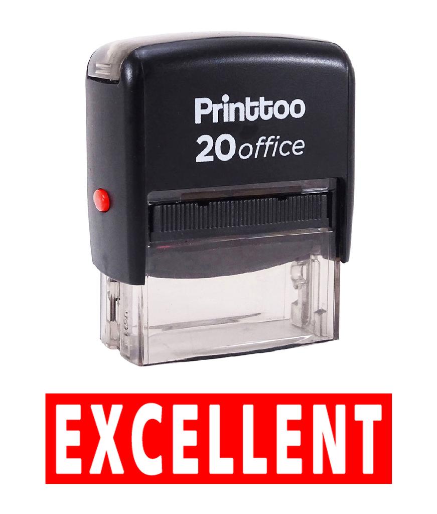 Printtoo Custom Stamp EXCELLENT Self Inking Rubber Stamp Office