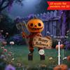Acrylic 2D Flat Halloween Pumpkin Man Outdoor Durable Waterproof Superior Quality Holding an Axe Decorations Stakes