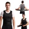 Регулируемый мужской поясной тренажер для похудения жилет для похудения корректирующее белье майки для тренировок потеря веса