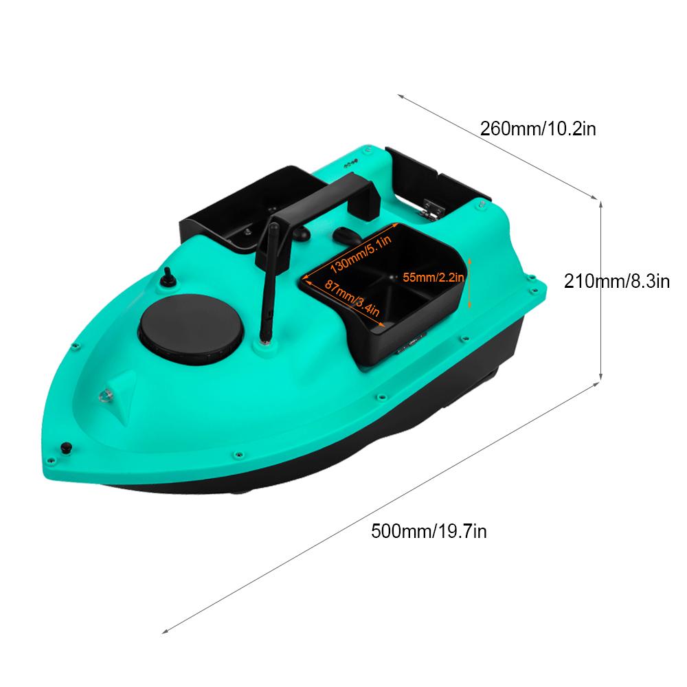 Wireless GPS Fishing Bait Boat with 3 Bait Containers Remo Control Bait Boat with 16-points GPS