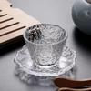 JIUMUQING Glass Kung Fu Tea Cups & Mats