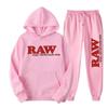 Мужской роскошный repliki men Set RAW Hat Running Hoodie Sweatpants 2PK Осень Зима Повседневная шерстяная спортивная одежда