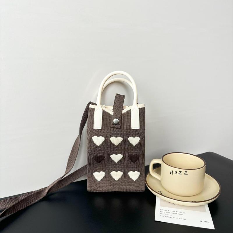 Любовь сумка для мобильного телефона дофамин универсальная вязаная сумка модная сумка-мессенджер через плечо высококлассная новая модель