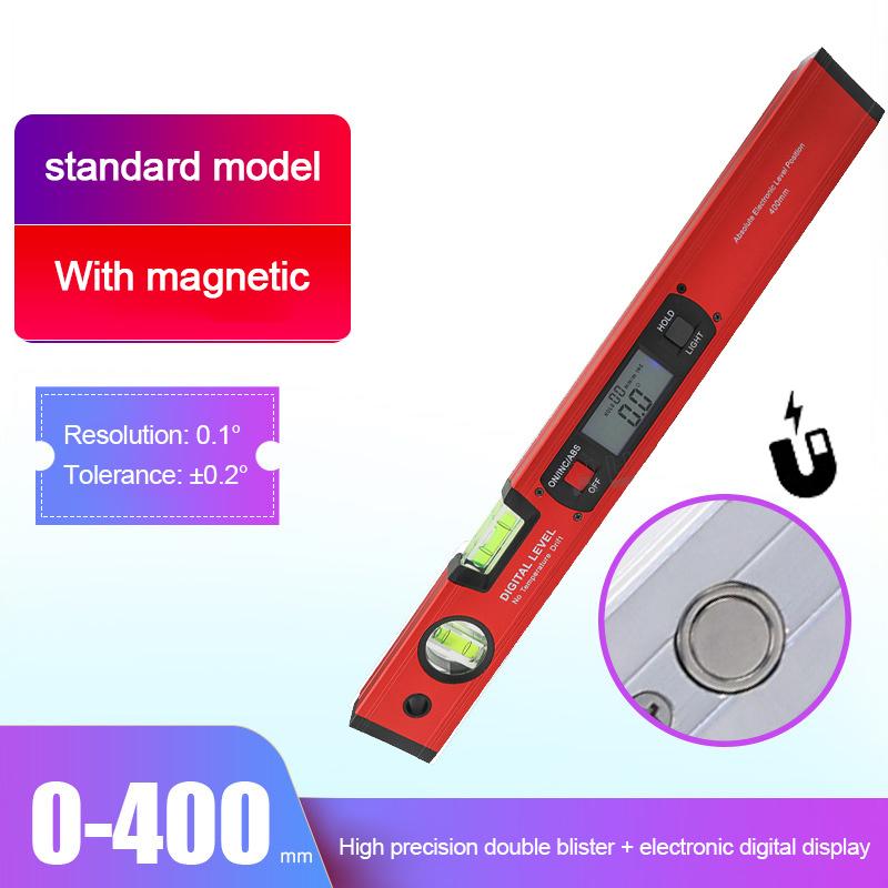 400 мм цифровой угломер, электронный уровень, 360-градусный инклинометр с/без магнитов, линейка для измерения угла наклона