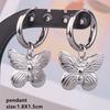 Pendientes Fashion Ear Jewelry Stainless Steel Horse Dog Bone Marine Animals Dangle Hoops Earrings For Women Men Round Piercing