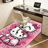 1 шт. Sanrio Hello Kitty Ковер для офиса с принтом русалки Прямоугольный коврик под стол, Идеальный декор для гостиной, спальни, кухни, Нескользящий пол