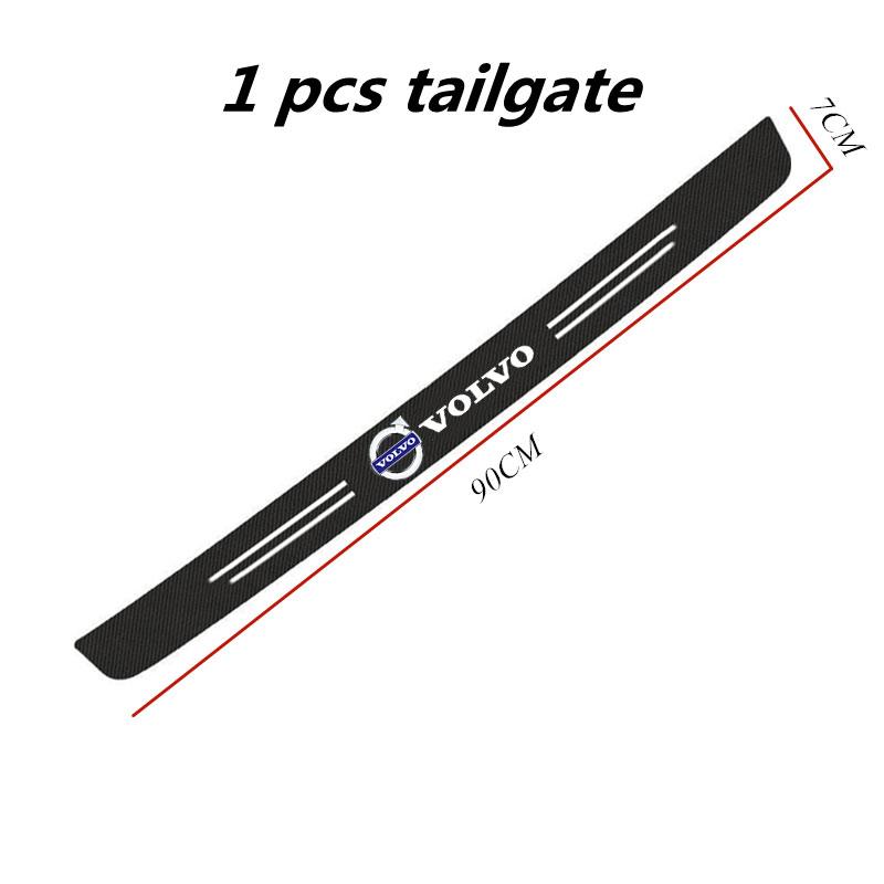 Carbon Fibre Car Door Sill Rear Bumper Protector Sticker Rear Tailgate Protector For Volvo S60 S90 XC40 XC60 V90 S40 Accessories