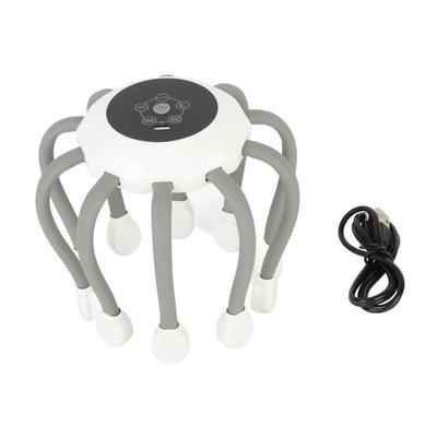 Электрический массажер для головы, белый, красный светодиод, полностью автоматический электрический скребок для когтей с вибрацией