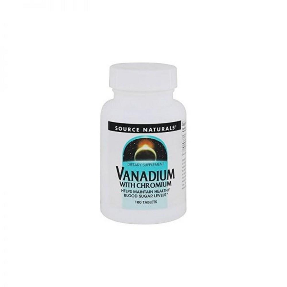 Source Naturals Ванадий и Хром 200 микрограмм 180 таблеток 1 шт