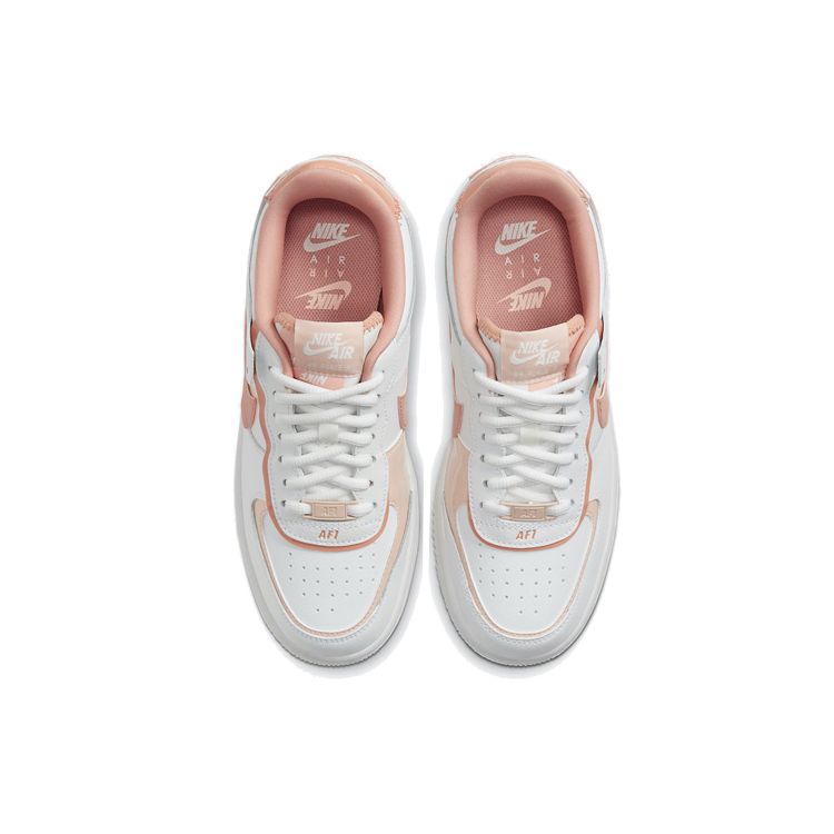 Nike Air Force 1 Shadow Washed Coral Women Sneakers White Summit-White Pink-Quartz CJ1641-101
