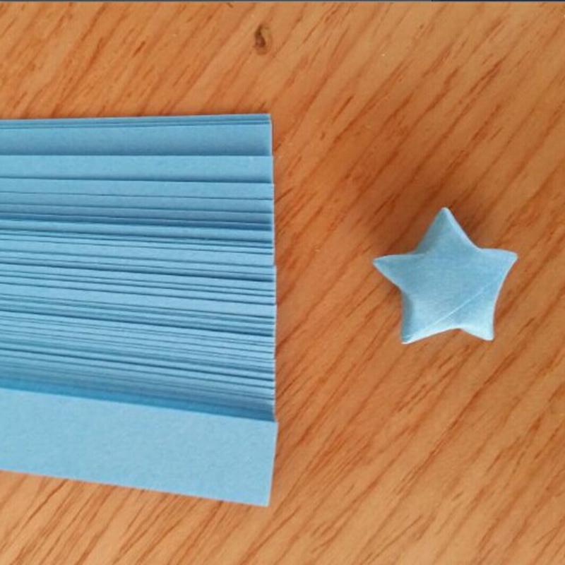 Origami Lucky Star Paper Strips Folding Paper Ribbons Colors