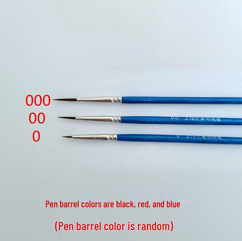 Ручка-кисть для сверхтонкой детализации 000 для промышленного использования и бровей