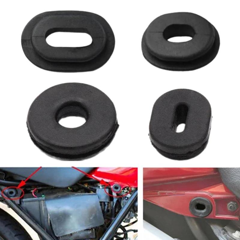 12Pcs/Set Motorcycle Body Side Cover Black Rubber Grommet Fairing Washer Bolts Fixed Rubber Ring Motorcycle Exterior Accessories
