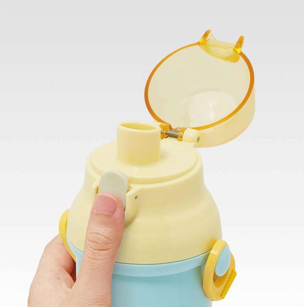 Skater Бутылка для воды Toretanzu Hapidanbui 480 мл, антибактериальный пластик, сделано в Японии, Sanrio, детская PSB5SANAG-A