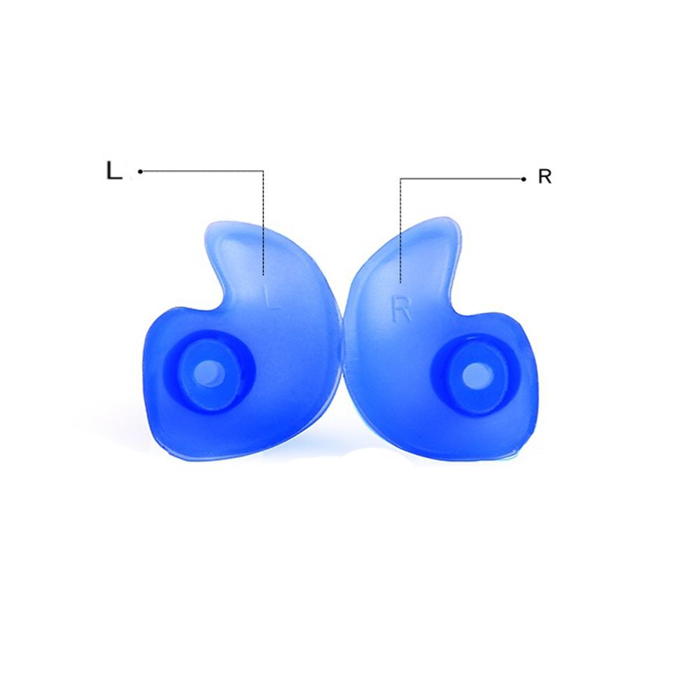 1Pair Soft Blocks Silicone Spiral Waterproof Plug Swimming Ear Protection Diving Earplugs