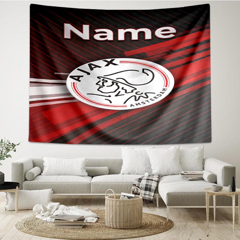 Custom Name Ajax Print Tapestry, Backdrop, Easy Setup, Ideal for Bedroom, Office & Living Room, with Aesthetic Wall Hanging Decor.
