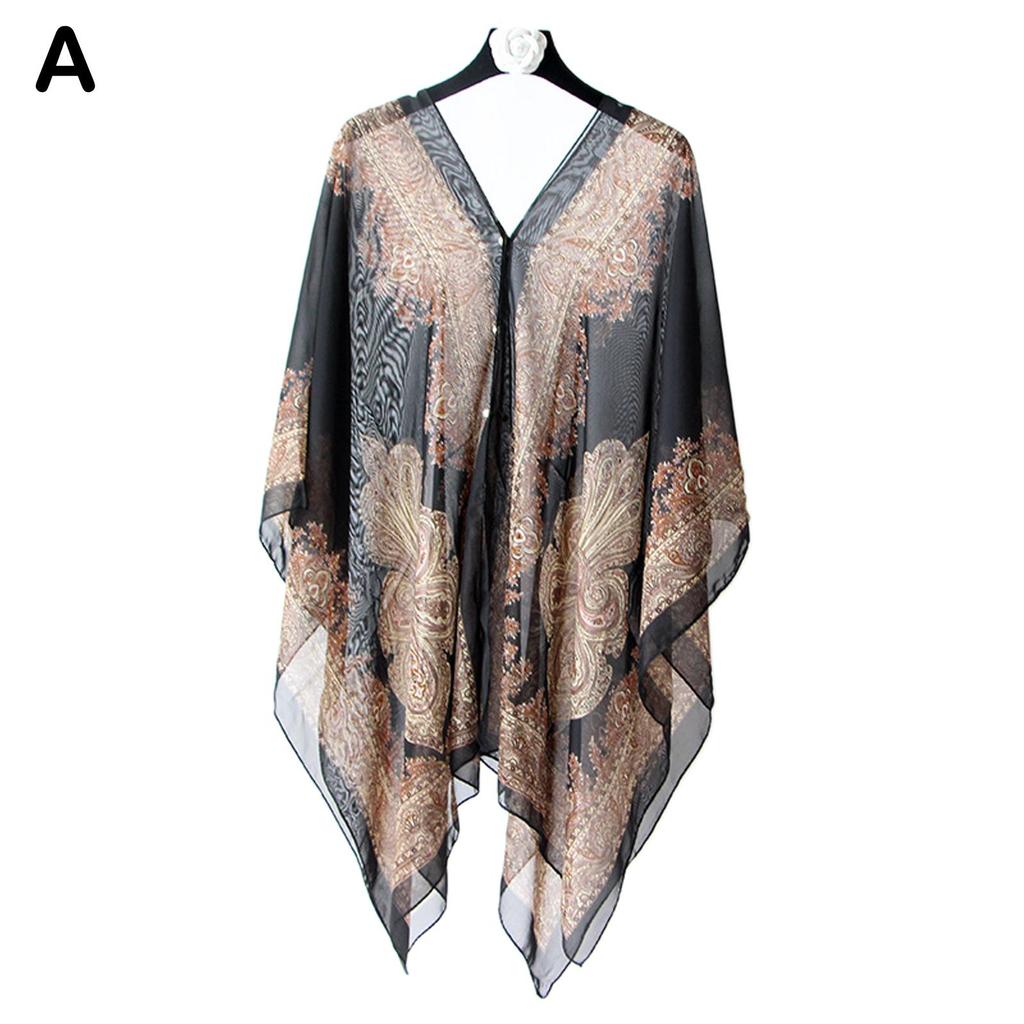 Fashion Women Chiffon Magic Shawl Beach Sunscreen Super Shawl Versatile N9M8