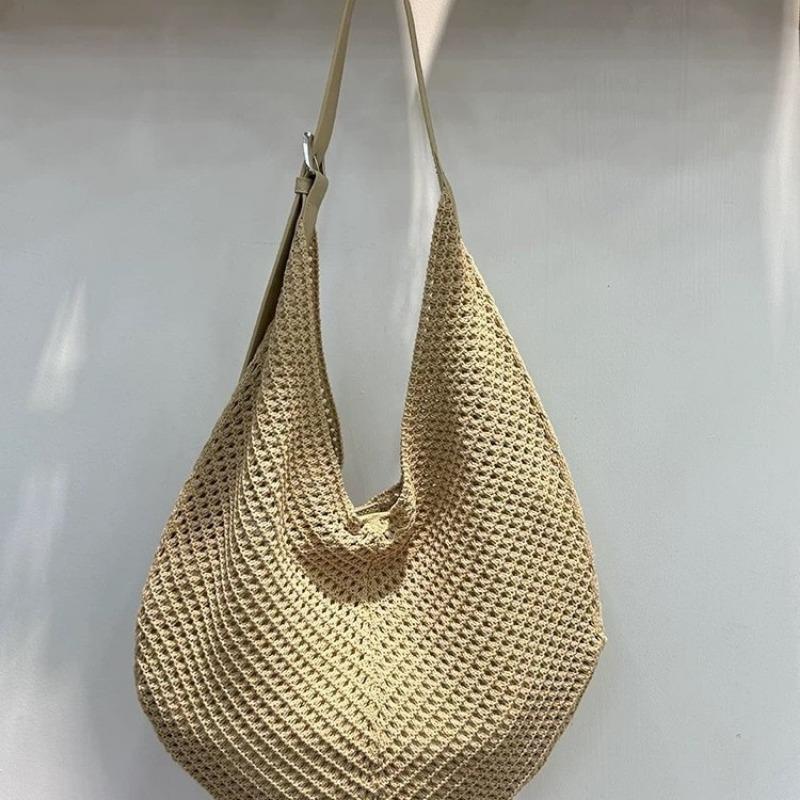 Сумка на одно плечо, Женская летняя пляжная сумка, Нишевая модная сумка-тоут с вырезами