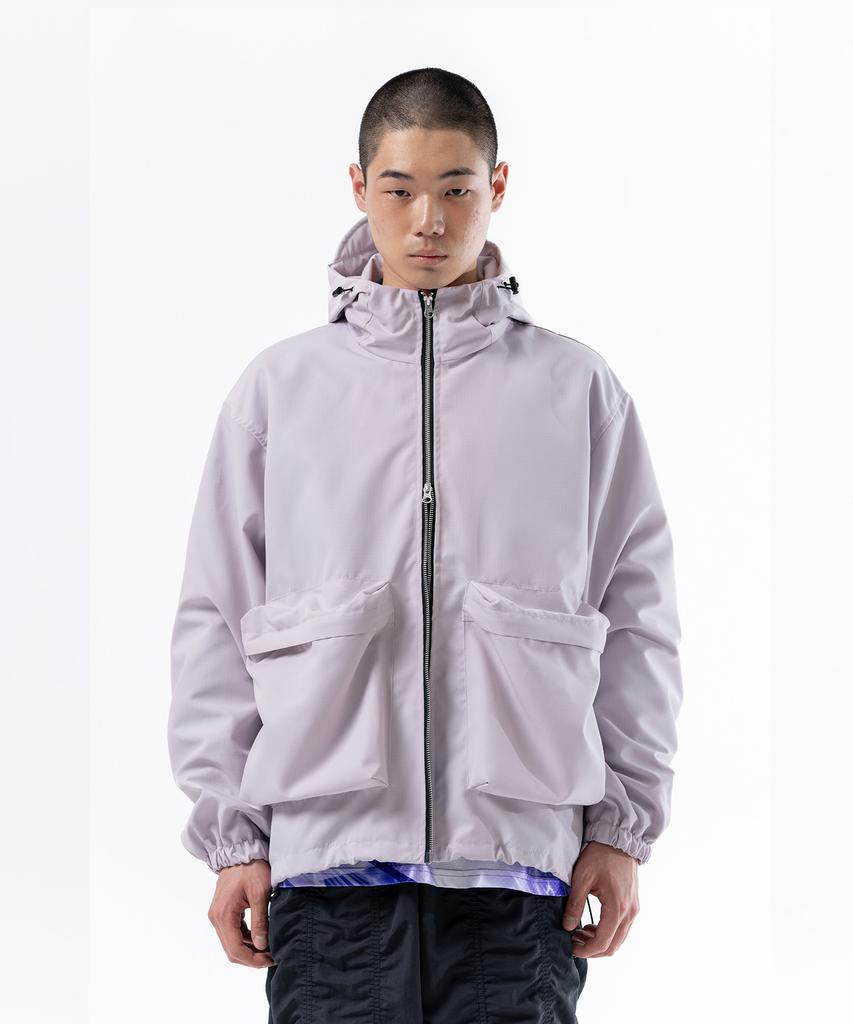 Duckdive Poly Twill Windbreaker Grey