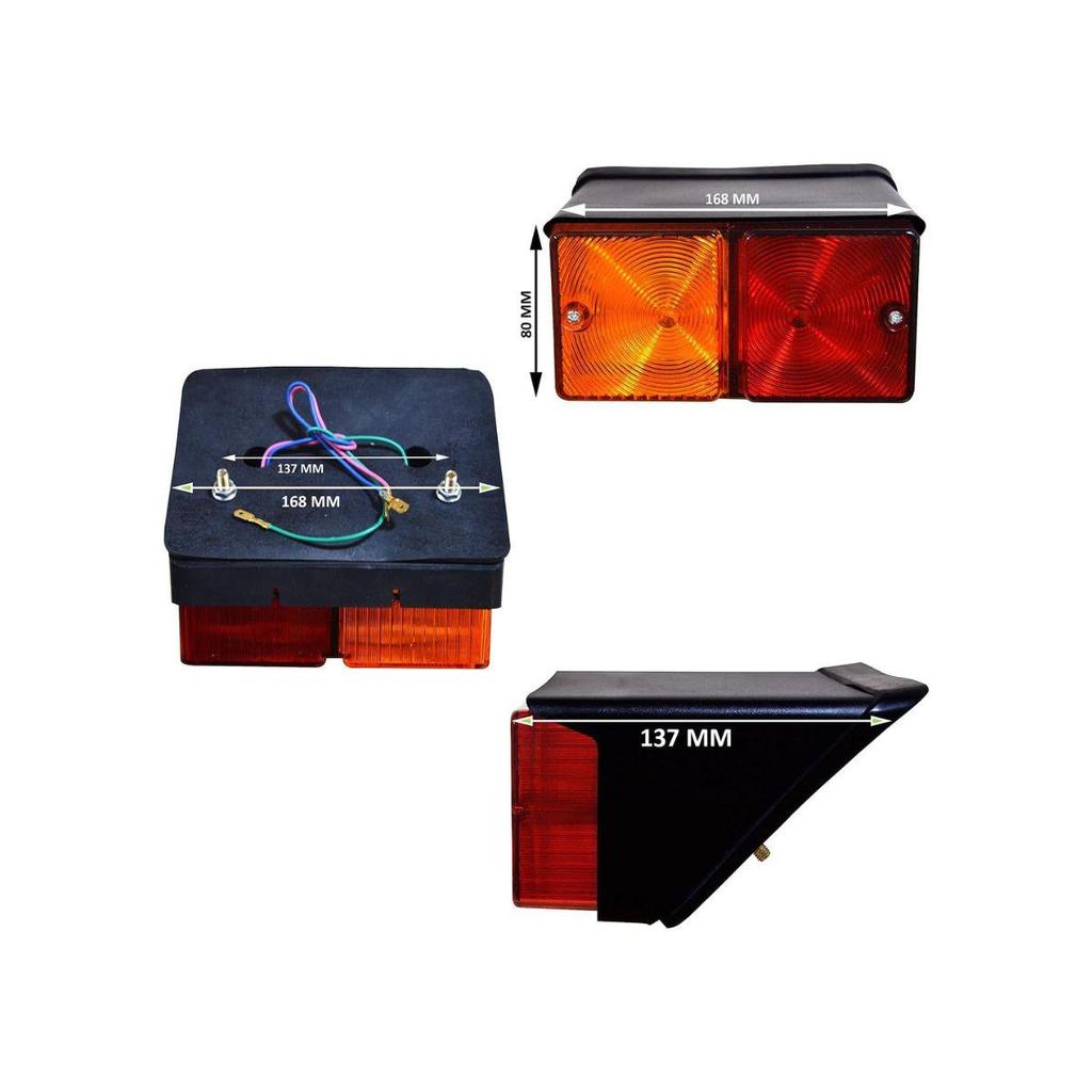 APSMOTIV Ford New Holland Tractor Rear Light with 12v Fit for Case Fiat New Holland Tractor 231 2310 233 234 2600 2610 2810 2910 333 334 335 3600 3610