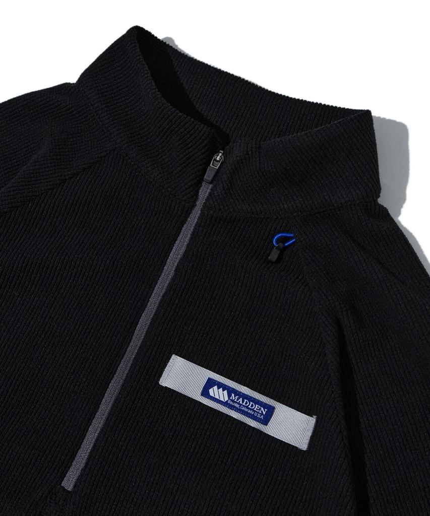 MADDEN [2 Colors] Funny Waffle Half Zip-Up