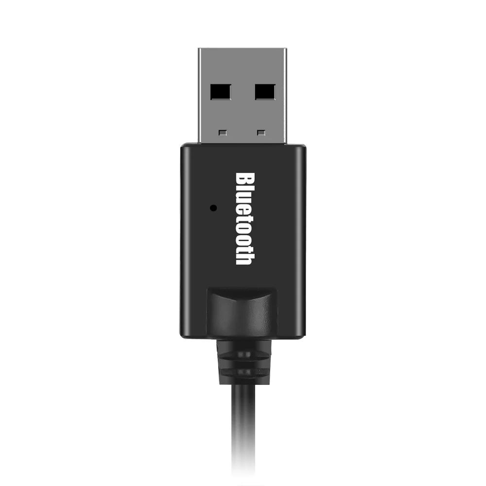 Bluetooth 5.0 Аудио Приемник Автомобильный Комплект 3.5MM 3.5 Jack AUX Авто Стерео Музыка USB Донгл Беспроводной Адаптер для Автомобильного Динамика Усилителя