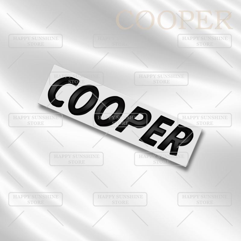 3D Металлическая Наклейка на Заднюю Дверь Багажника Cooper S D Эмблема Черными Буквами Аксессуар Декорации Кузова Автомобиля Для MINI T36 JCW