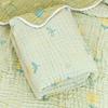 Baby Bamboo Cotton Gauze Blanket Cartoon Jacquard Infant Bath Towel Air Conditioner Cover Soft Wrinkled