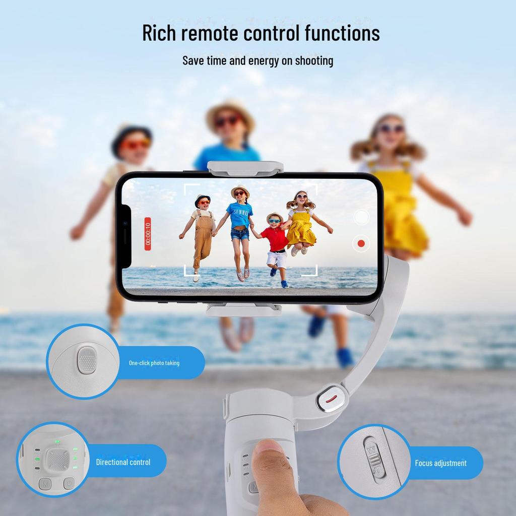 M1 Three-Axis Folding Handheld Mobile Phone Stabilizer