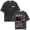 Alvaro Diaz Sayonara Album Vintage Washed T Shirts Mens Clothing Hip Hop Oversized Short Sleeve Tshirt Casual Cotton Tshirts