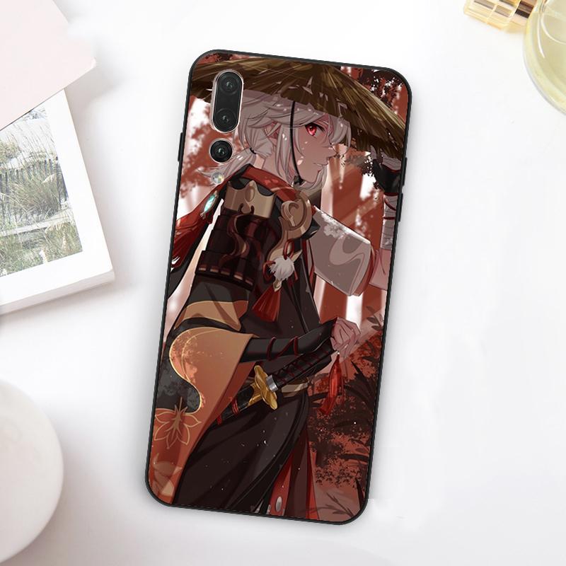 Чехол для Huawei Nova 12i 12s 11i 7i 8i Y73 Y70 Y90 Y60 Y72 Y61 Y91 9 10 SE P30 Pro P40 Lite с изображением Каэдэхары Кадзухи из Genshin Impact