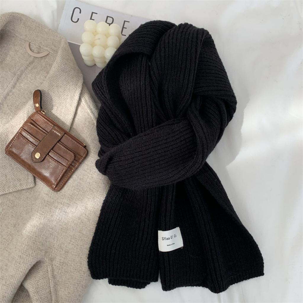 Вязаный шарф, мужской и женский стили, толстый шарф, шерстяной шарф, шерстяная шаль