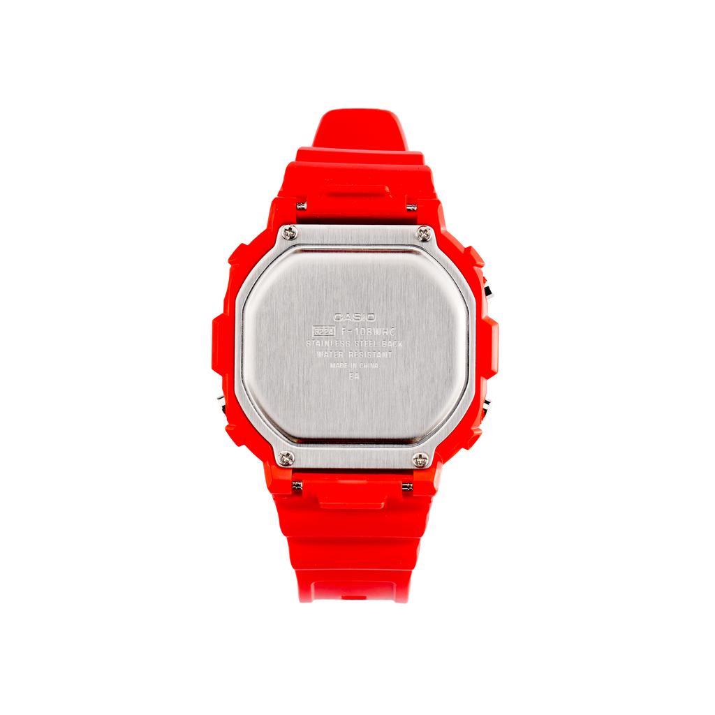 Casio Женские часы стандартной серии серые F-108WHC-4ACF F-108WHC-4ACF