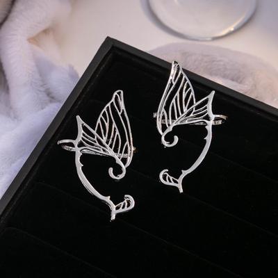 Серебряная игла-кафф в форме крыла бабочки: Роскошные украшения 925 пробы для женщин