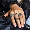 Высококачественная модная личность преувеличенное кольцо с крестом мужское украшение