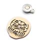 Turf Project Putter Charm Good Luck Golf Daruma Model Concentration Clip Included Gift Stainless Steel Turf Project [#GOOD LUCK] Marker, #Improves