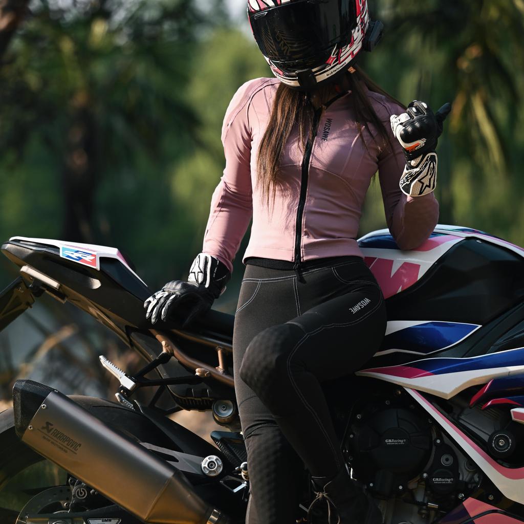 Wosawe Женские мотоциклетные брюки для мотокросса, сертифицированные CE, облегающего кроя, эластичные, с мягкими вставками - Мотоциклетный костюм