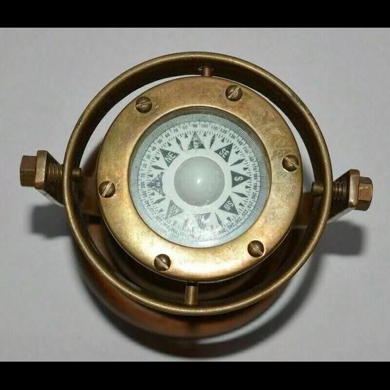 Антикварный морской компас с карданным подвесом, винтажный корабельный компас с карданным подвесом, инструмент для пешего туризма, походов, путешествий и кемпинга