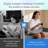 Ergonomic Gaming Pillow, Velvet U-Shaped Lap Cushion with Memory Foam for Long Sessions, Arm Support Reading Pillows for Bed & Sofa